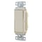 Hubbell Wiring Device-Kellems TradeSelect, Switches and Lighting Controls, Decorator Switch, Residential Grade, Rocker Switch, General Purpose AC, Single Pole, 15A 120/277V AC, Push Back and Side Wired RSD115LA - alternate 1